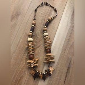 Safari Wooden Necklace